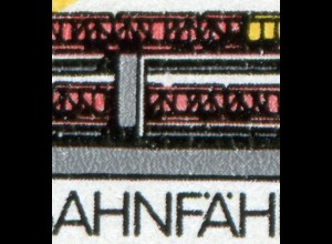 3052-3053 Eisenbahnfähre, Zusammendruck mit PLF 3052 Dachbruch, Feld 17 **