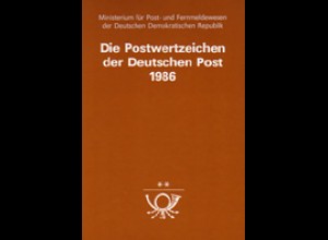 amtliches Jahrbuch DDR 1986, postfrisch ** komplett, wie verausgabt
