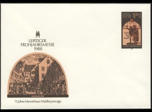 U 8 Leipziger Frühjahrsmesse und Mädlerpassage 1988 1,20 M, postfrisch