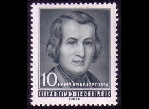 516 Heinrich Heine 10 Pf ** postfrisch