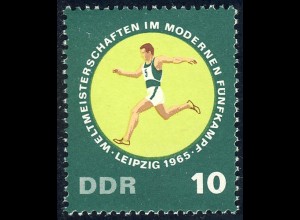 1137 Fünfkampf-WM Geländelauf 10 Pf **
