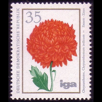 2074 Blumenzüchtungen 35 Pf Chrysantheme **