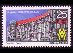 2162 Leipziger Herbstmesse 25 Pf 1976 **