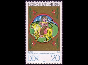 2418 Indische Miniaturen 20 Pf Durga **