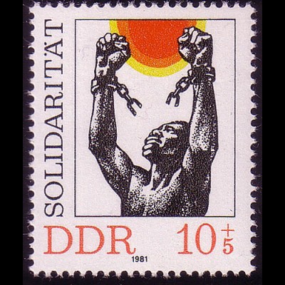 2648 Internationale Solidarität 10+5 Pf 1981 **