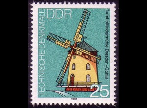 2659 Technische Denkmale 25 Pf Holländermühle **