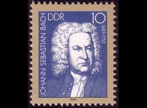 2931 Johann Sebastian Bach 10 Pf aus Block **