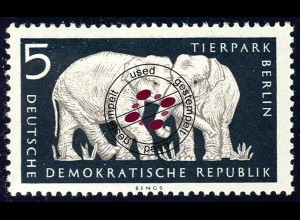 551 Tierpark 5 Pf Indische Elefanten O