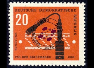 862 Tag der Briefmarke Studiomikrophon 20 Pf O