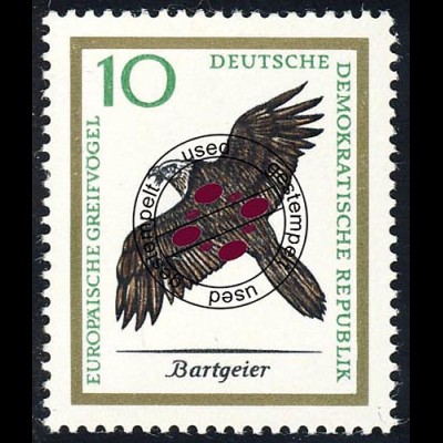 1148 Europ. Greifvögel Bart-/Lämmergeier 10 Pf O gestempelt