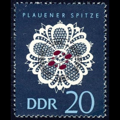 1186 Plauener Spitze 20 Pf O gestempelt