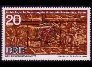1586 Archäologie Rinderfries 20 Pf O gestempelt