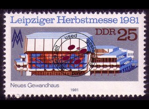 2635 Leipziger Herbsmesse 25 Pf 1981 O