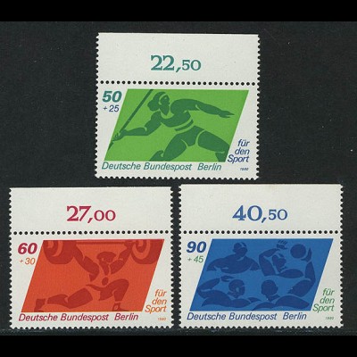621-623 Sporthilfe 1980, Oberrand, Satz **