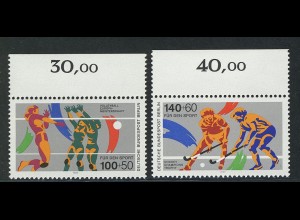 836-837 Sporthilfe 1989, Oberrand, Satz **