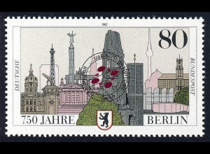 776 750 Jahre Berlin 80 Pf Stadtwappen O