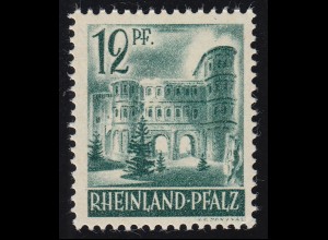 Rheinland-Pfalz 4vv II Porta Nigra 12 Pf. **