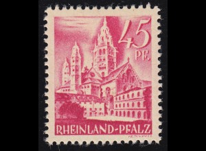 Rheinland-Pfalz 10 Freimarke 45 Pf. **