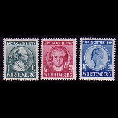 44-46 Württemberg Goethe 1949, Satz **