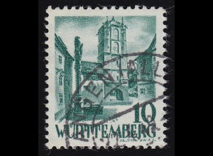 Württemberg 33 Freimarke 10 (Pf.) O gestempelt