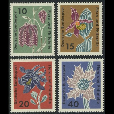 392-395 Flora und Philatelie 1963, Satz **