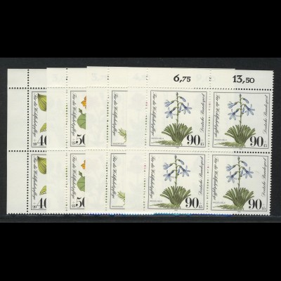 1108-1111 Wofa Pflanzen 1981, E-Vbl o.l. Satz **