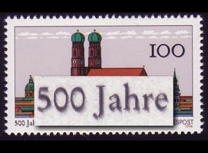 1731DD München mit Doppeldruck der Farbe Schwarz, postfrisch **