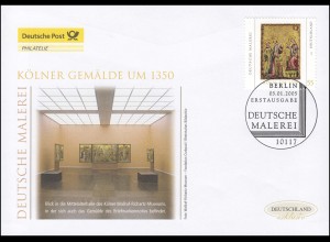 2437 Deutsche Malerei: Kölner Tafelgemälde, Schmuck-FDC Deutschland exklusiv