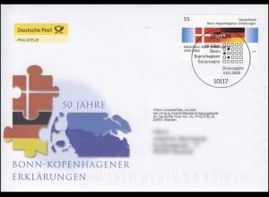2449 Bonn-Kopenhagener Erklärungen, Schmuck-FDC Deutschland exklusiv