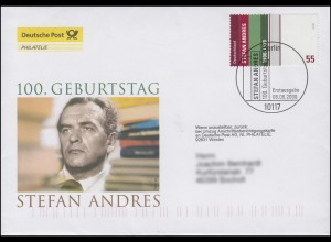2545 Schriftsteller Stefan Andres, Schmuck-FDC Deutschland exklusiv