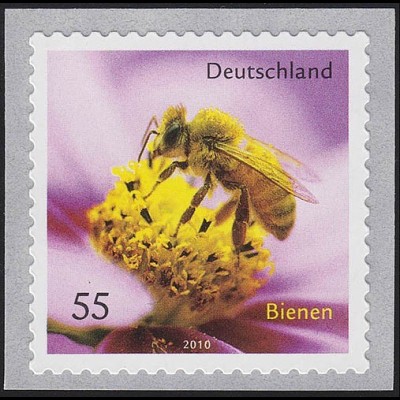 2799 Honigbiene SELBSTKLEBEND aus Rolle, 10 Einzelmarken, alle ** / MNH