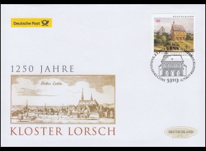 3055 UNESCO: Kloster Lorsch, selbstklebend, Schmuck-FDC Deutschland exklusiv