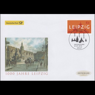 3164 Jubiläum 1000 Jahre Leipzig, Schmuck-FDC Deutschland exklusiv