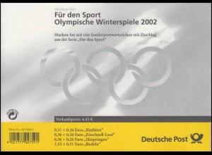 47 MH Winterolympiade gestempelt mit ESSt Berlin 7.2.2002