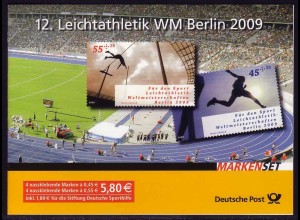 80 MH Leichtathletik-Weltmeisterschaft Berlin 2009 - Erstverwendungsstempel Bonn