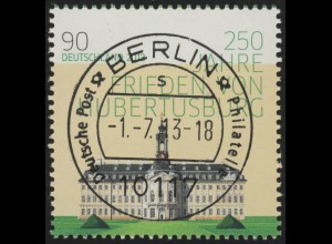 2985 Hubertusburg Marke mit UNGERADER Nummer EV-O Berlin