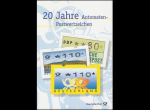 ATM EB 6/1999 - amtliches Erinnerungsblatt: MiNr. 2 (vier Typen) und MiNr. 3