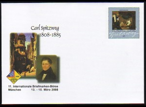USo 146 Briefmarken-Börse München - Carl Spitzweg 2008, **