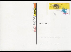 Werbepostkarte WP 1 EXPO 2000 Hannover Postbox, ohne Pressemappe, **