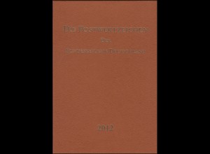 Jahrbuch Bund 2012, postfrisch komplett - wie von der Post verausgabt