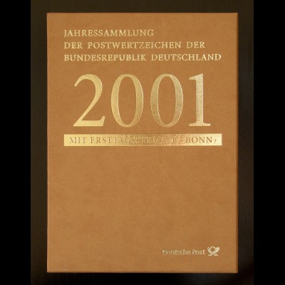 Jahressammlung Bund 2001 mit Ersttagssonderstempel