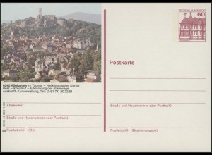 P138-l6/090 - 6240 Königstein/Taunus, Ansicht mit Burg **