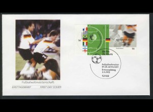 2258-2259 Fußball-WM 2002, ZD auf FDC ESSt Berlin