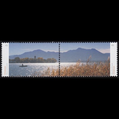 3162-3163 Panorama Chiemsee, Zusammendruck nassklebend, ** postfrisch