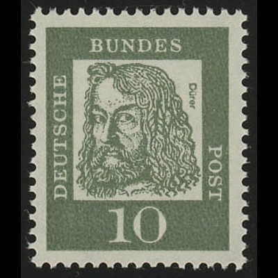 350x (ohne Fluo) Bedeutende Deutsche 10 Pf Albrecht Dürer **