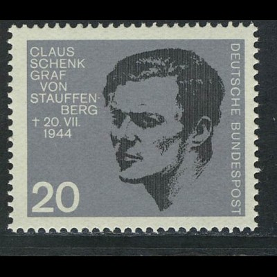 438 aus Block Widerstandskämpfer 20 Pf Stauffenberg **