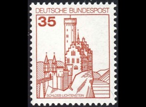 1139 Burgen und Schlösser 35 Pf Lichtenstein, **