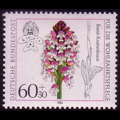 1226 Wohlfahrt Orchideen 60+30 Pf **