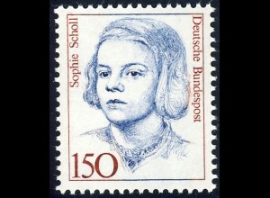 1497 Frauen 150 Pf Sophie Scholl ** postfrisch