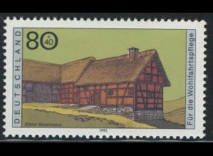 1819 Wohlfahrt Bauernhäuser 80+40 Pf Eifel **
